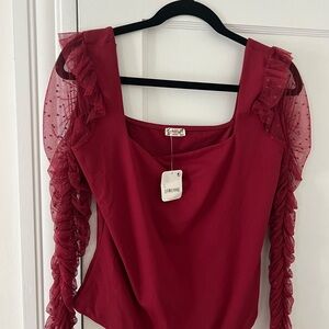 Free people with love bodysuit